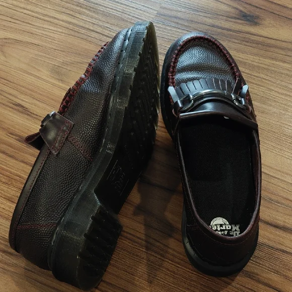 Dr. Martens Brown Leather Kiltie Bit Loafers - Picture 3 of 6